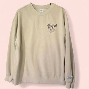 No Fear X H&M The Skate Kitchen Crewneck Sweatshirt Cream Medium
